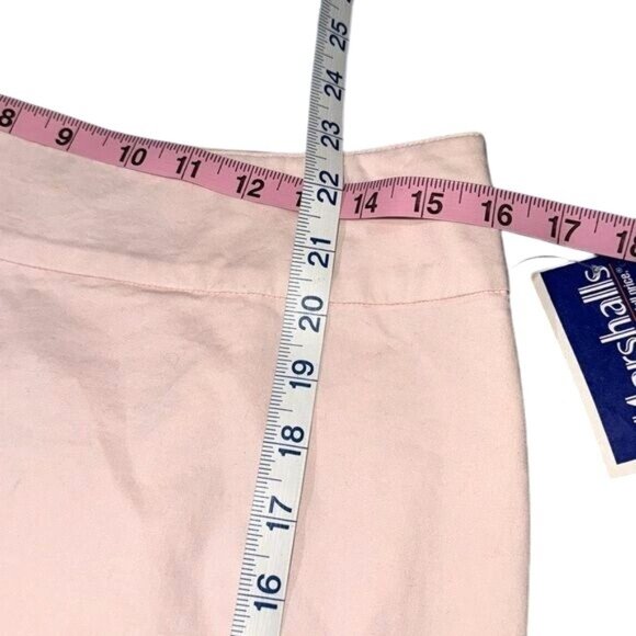 Charter Club Pink Cotton Blend Knee-Length Skirt With Front Pleat Design Size 10 - Picture 7 of 7